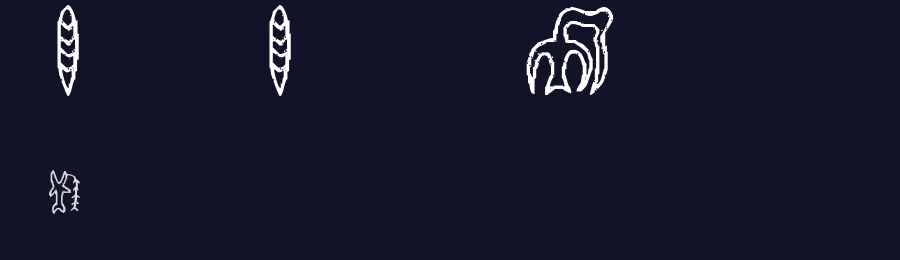 RongoRongo Glyphs by ~Sorcerer~ — Dingbats Font — thumbnail 2