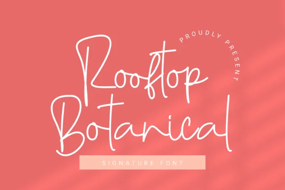 Rooftop Botanical Font by Ongtype co. — Script Handwritten Font