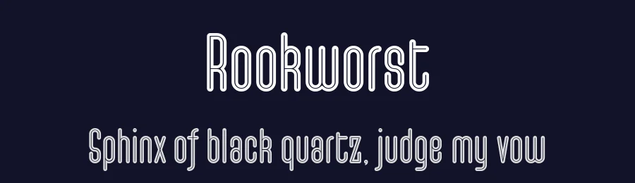 Rookworst by Tup Wanders — Sans Serif Font — thumbnail 2