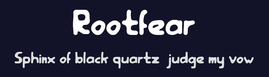 Rootfear by kamukita — Decorative Font — thumbnail 2