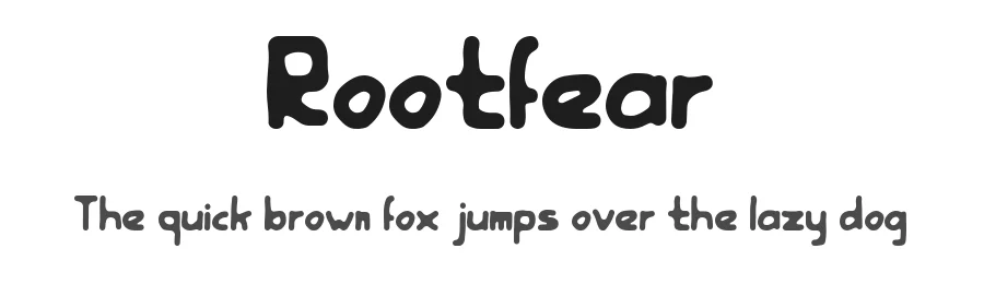 Rootfear by kamukita β Decorative Font