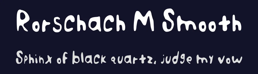 Rorschach M Smooth by Cody Morgan — Script Handwritten Font — thumbnail 2