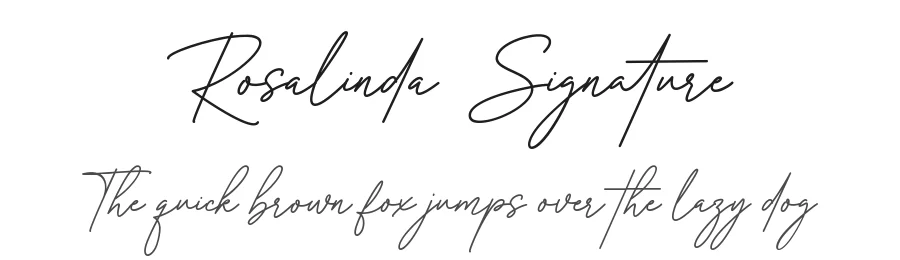 Rosalinda Signature
