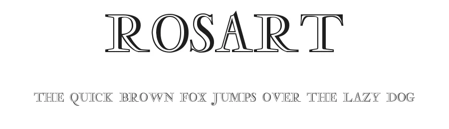 Rosart by Roger White — Decorative Font