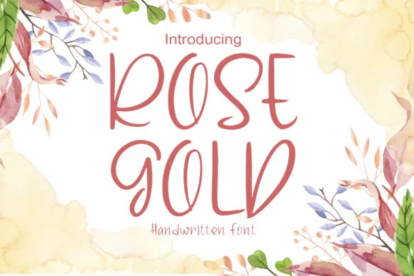 Rose Gold Font by boogaletter — Script Handwritten Font