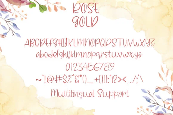 Rose Gold Font by boogaletter — Script Handwritten Font — thumbnail 6