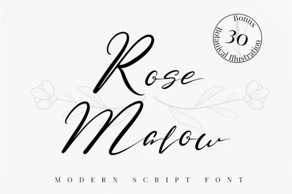 Rose Malow Font by attypestudio — Script Handwritten Font