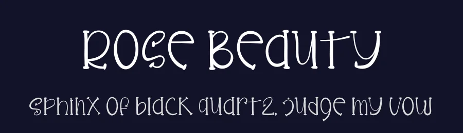 Rose Beauty by Arif Studios — Decorative Font — thumbnail 2