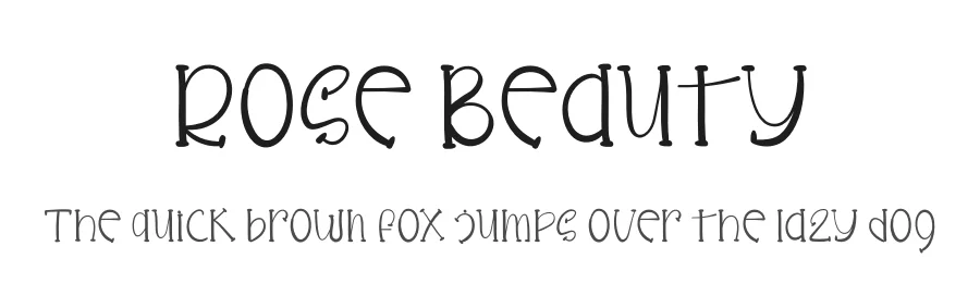 Rose Beauty by Arif Studios — Decorative Font
