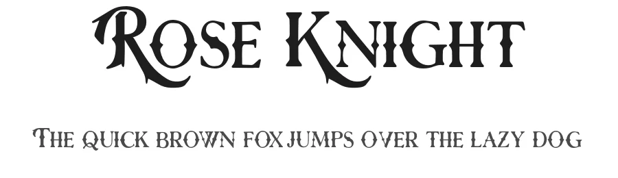 Rose Knight by StringLabs Creative Studio — Decorative Font