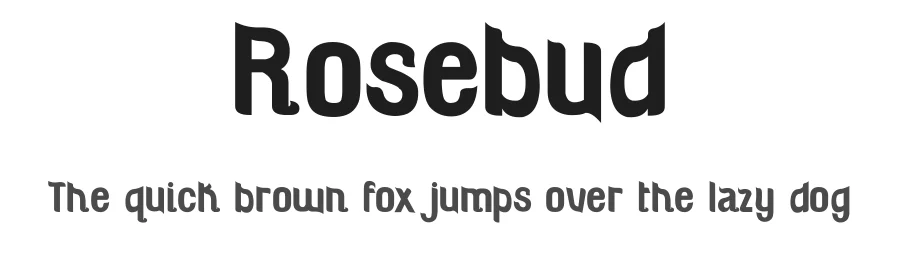 Rosebud by The Original 19 β Sans Serif Font