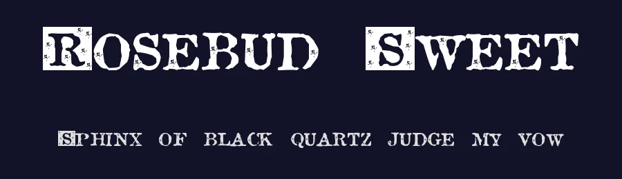 Rosebud Sweet by Pearlygates — Decorative Font — thumbnail 2