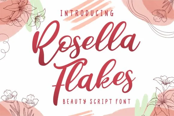 Rosella Flakes Font by awansenja.type — Script Handwritten Font