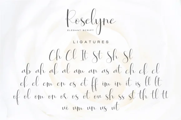 Roselyne Script Font by Dharmas Studio — Script Handwritten Font — thumbnail 9