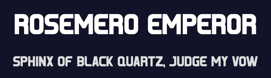 Rosemero Emperor by Gilang Ternadho — Sans Serif Font — thumbnail 2