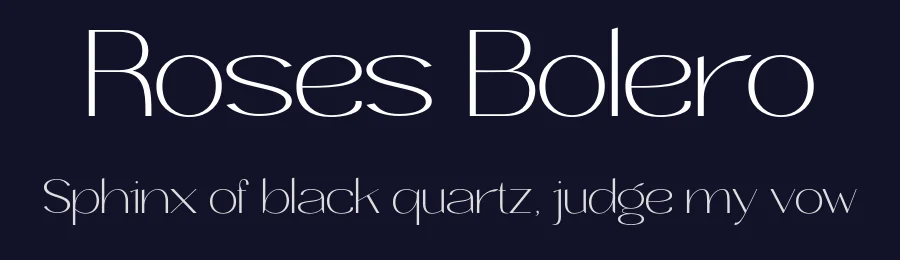 Roses Bolero by MixJpg — Sans Serif Font — thumbnail 2