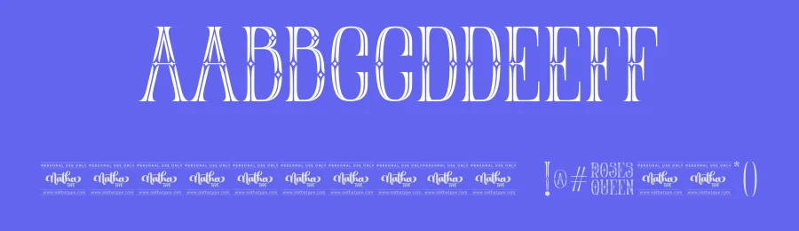 Roses Queen by Nathatype — Decorative Font — thumbnail 3