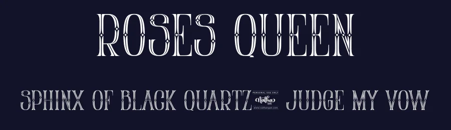 Roses Queen by Nathatype — Decorative Font — thumbnail 2