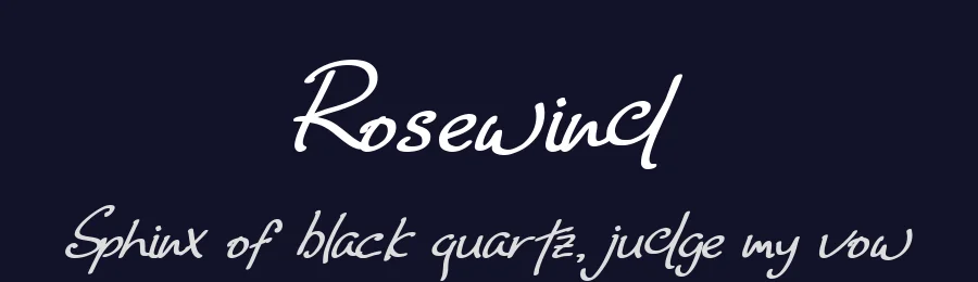 Rosewind by Hanif Arifinsyah — Script Handwritten Font — thumbnail 2