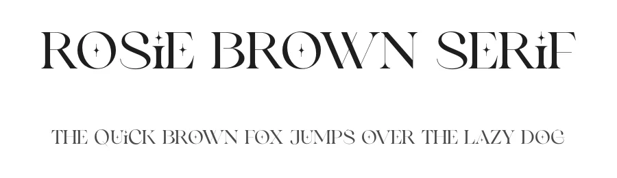 Rosie Brown Serif