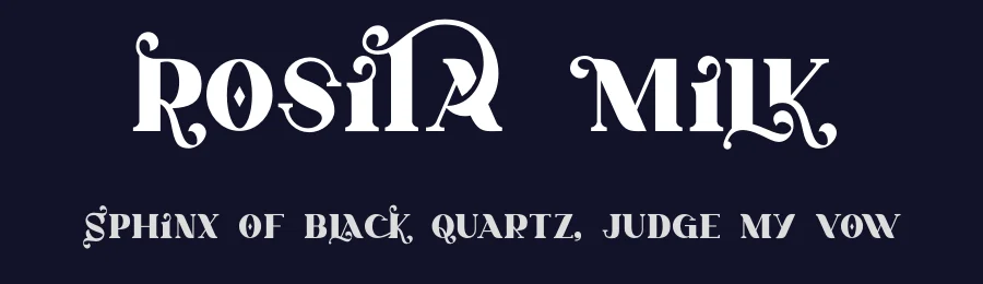 Rosita Milk by GFR Creative — Decorative Font — thumbnail 2