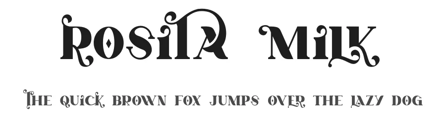 Rosita Milk by GFR Creative — Decorative Font