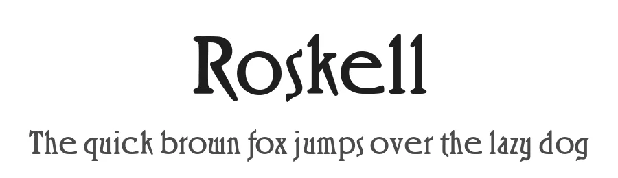 Roskell by Dieter Steffmann — Decorative Font