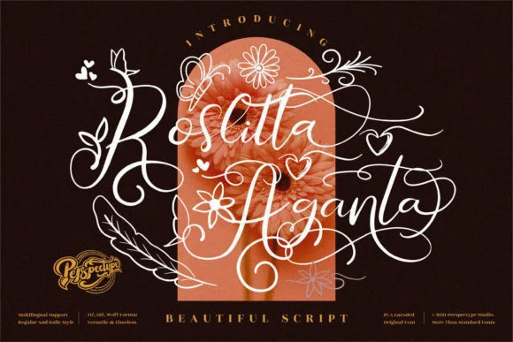 Roslitta Aganta Font by Perspectype — Script Handwritten Font