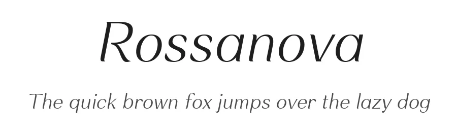 Rossanova by Eko Bimantara — Serif Font