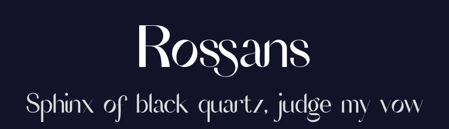 Rossans by Rmdndsign — Sans Serif Font — thumbnail 2