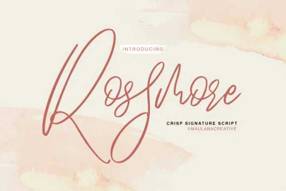 Rossmore Font by Maulana Creative — Script Handwritten Font