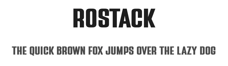 Rostack by Sronstudio — Sans Serif Font