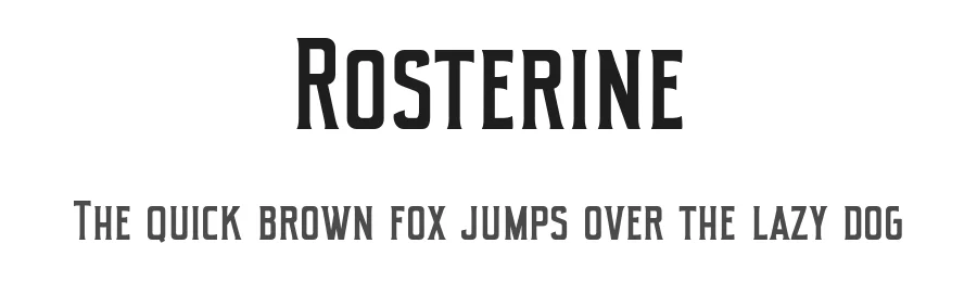 Rosterine by Letterhend Studio — Decorative Font