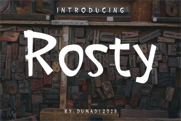 Rosty Font by DUMADI — Script Handwritten Font