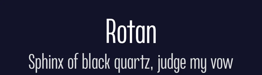 Rotan by Aku Fadhl — Sans Serif Font — thumbnail 2