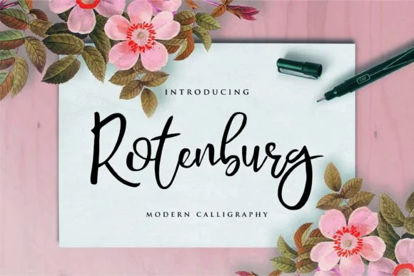Rotenburg Font by aksarangga — Script Handwritten Font