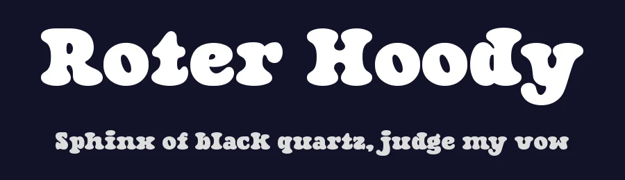 Roter Hoody by HansCo — Decorative Font — thumbnail 2