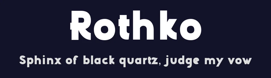 Rothko by 177Studio — Sans Serif Font — thumbnail 2
