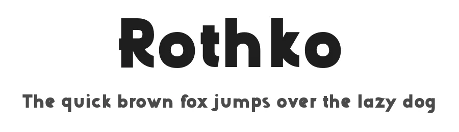 Rothko by 177Studio — Sans Serif Font