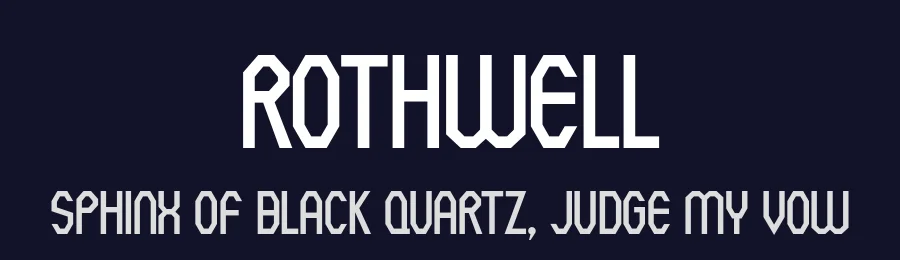 Rothwell by Typodermic Fonts — Decorative Font — thumbnail 2
