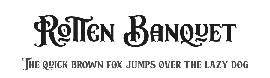 Rotten Banquet by Amir Subqi Setiaji — Decorative Font
