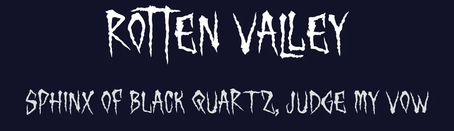 Rotten Valley by PutraCetol Studio — Decorative Font — thumbnail 2