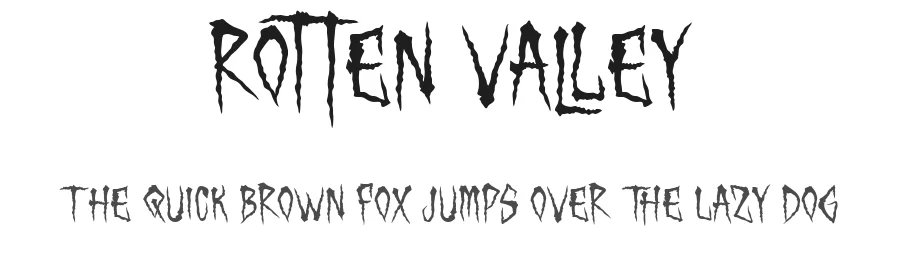 Rotten Valley by PutraCetol Studio — Decorative Font