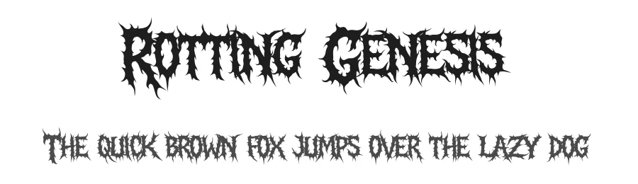 Rotting Genesis by Muhammad Yafinuha — Blackletter Font