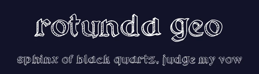 Rotunda Geo by Galdino Otten Fonts — Decorative Font — thumbnail 2