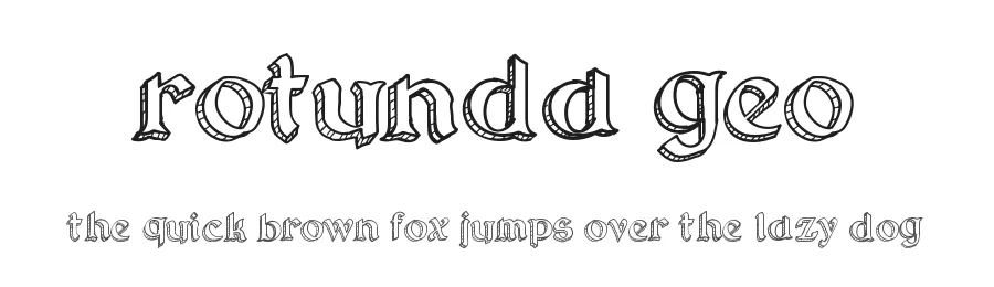 Rotunda Geo by Galdino Otten Fonts — Decorative Font