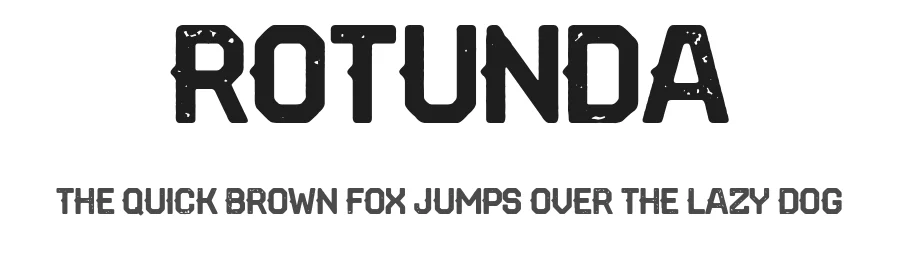Rotunda by Woodcutter — Decorative Font