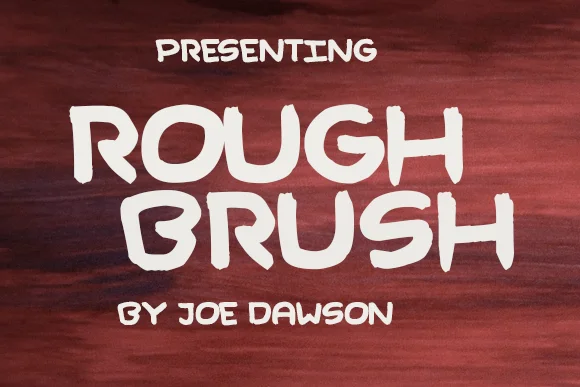 Rough Brush Font by Joe Dawson — Script Handwritten Font — thumbnail 2