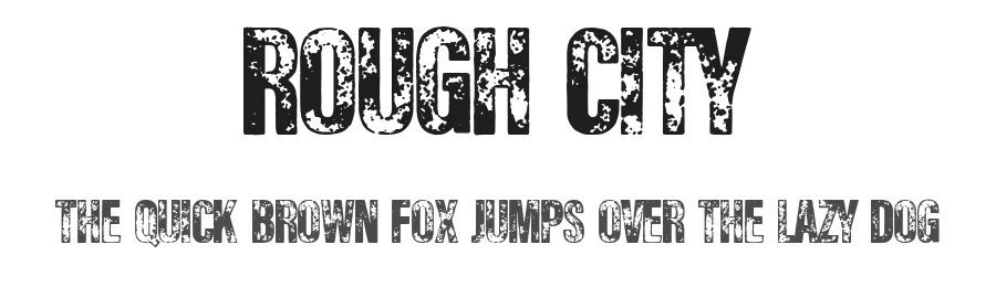 Rough City by Woodcutter — Decorative Font