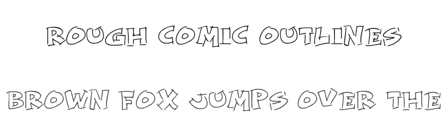 Rough Comic Outlines